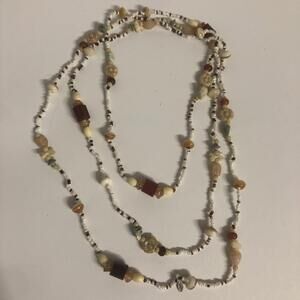 AERO Boho Style Beaded Necklace With Flowers